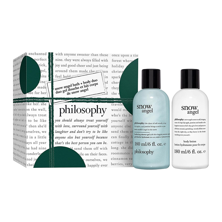 PHILOSOPHY BATH SET: 1 x SNOW ANGEL SHOWER GEL 180ML +  1 x SNOW ANGEL BODY LOTION 180ML