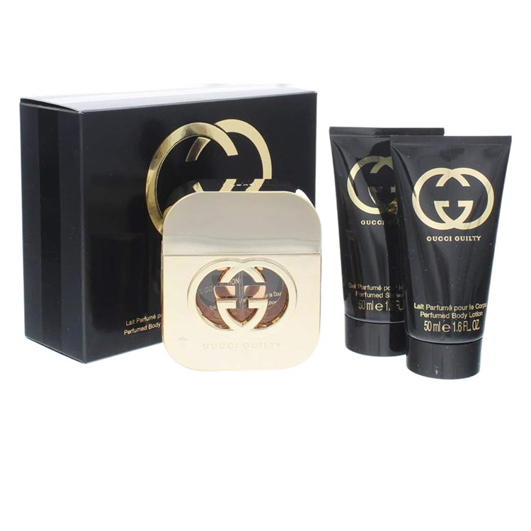 GUCCI GUILTY FEMME EDT SPRAY 50ML, B LTN 50ML & S GEL 50ML