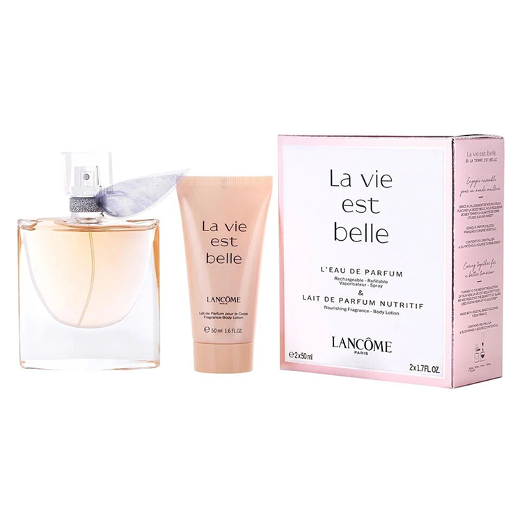 LANCOME LA VIE EST BELLE SET: EDP SPRAY 50ML + BL 50ML