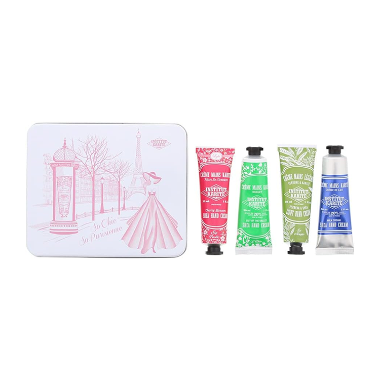 4PC IKP METAL BOX ROSE MILLE - 30ML SHEA HAND CREA