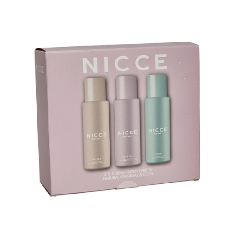 NICCE 3 X 100ML BODY MISTS