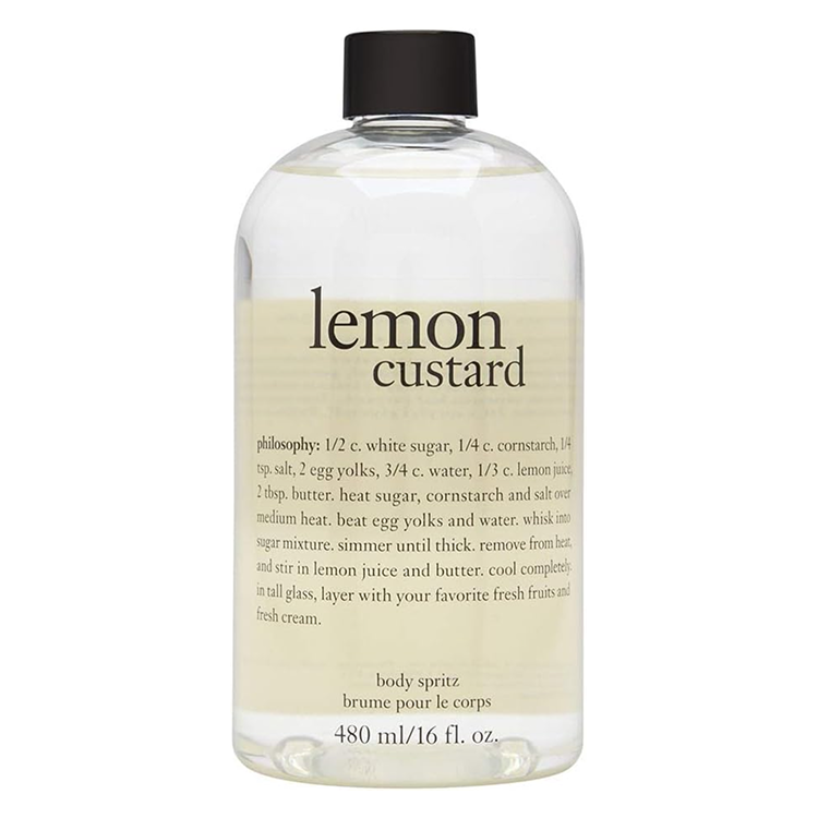 PHILOSOPHY LEMON CUSTARD BODY SPRITZ 480ML - WITH PUMP