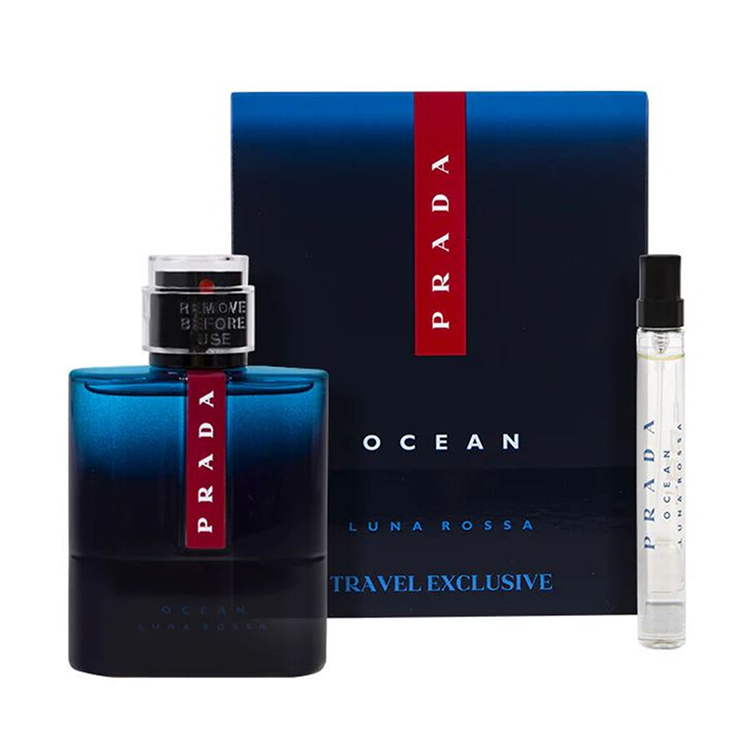 PRADA LUNA ROSSA OCEAN SET:  EDT SPRAY 100ML + EDT SPRAY 10ML