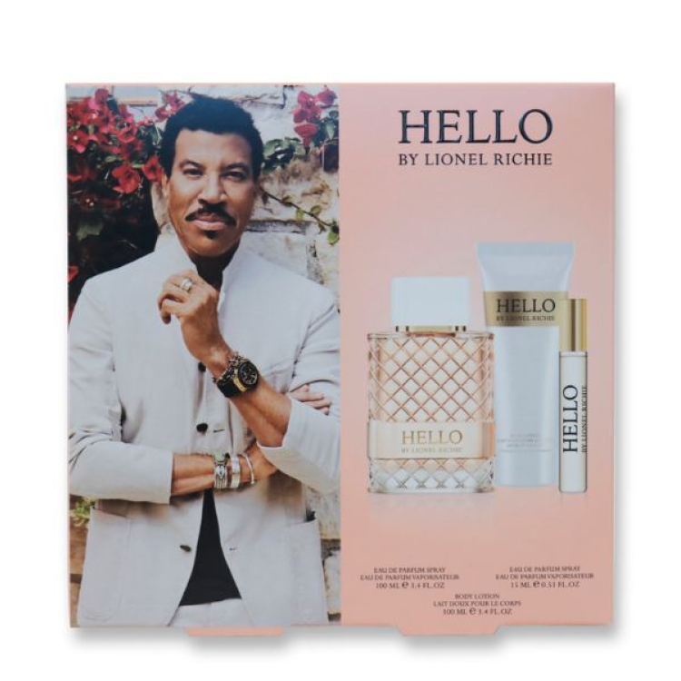 HELLO 100ML EDP + 100ML BODY LOTION + 15ML TS  WOMENS GIFT SET