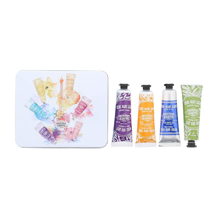 4PC IKP METALLIC METAL BOX - 30ML SHEA HAND CREAMS