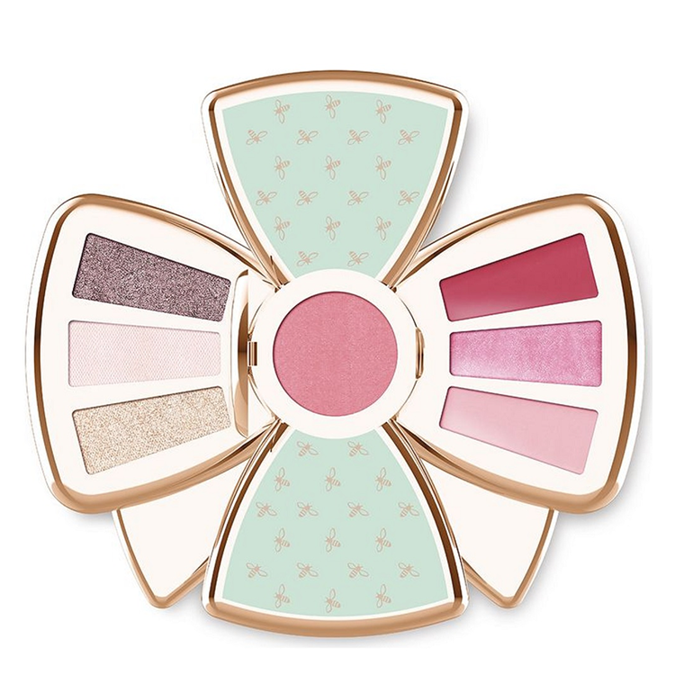 NAJ-OLEARI SET: IL FIOCCO MAKE UP SET: POWER BLUSH +  EYESHADOW + LIP GLOSS + LIPSTICK TEAL