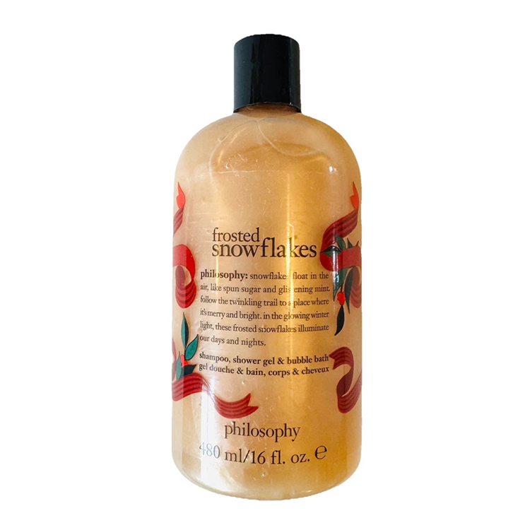 PHILOSOPHY FROSTED SNOWFLAKES BATH/SHOWER GEL 473ML  - POUR TOP