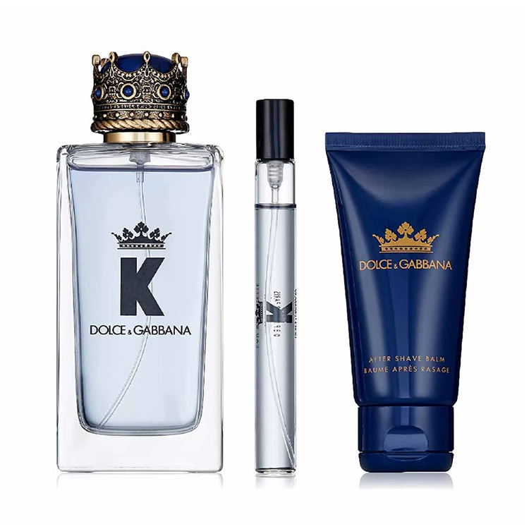 DOLCE K SET: EDT SPRAY 100ML + 10ML + AS BALM 50ML