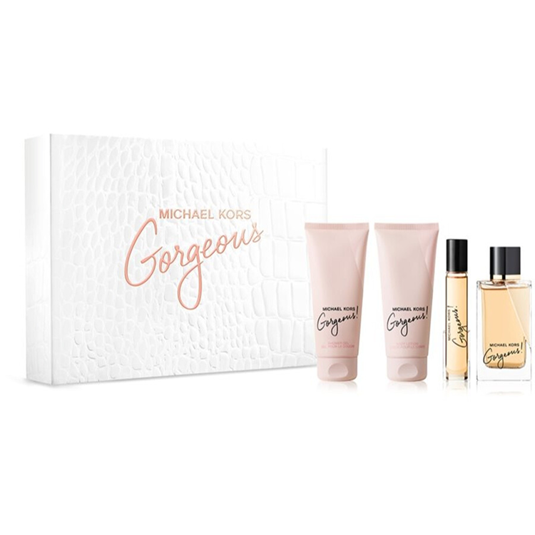 MICHAEL KORS GORGEOUS SET: EDP 100ML + BODY LOTION 100ML + SHOWER GEL 100ML + EDP 10ML