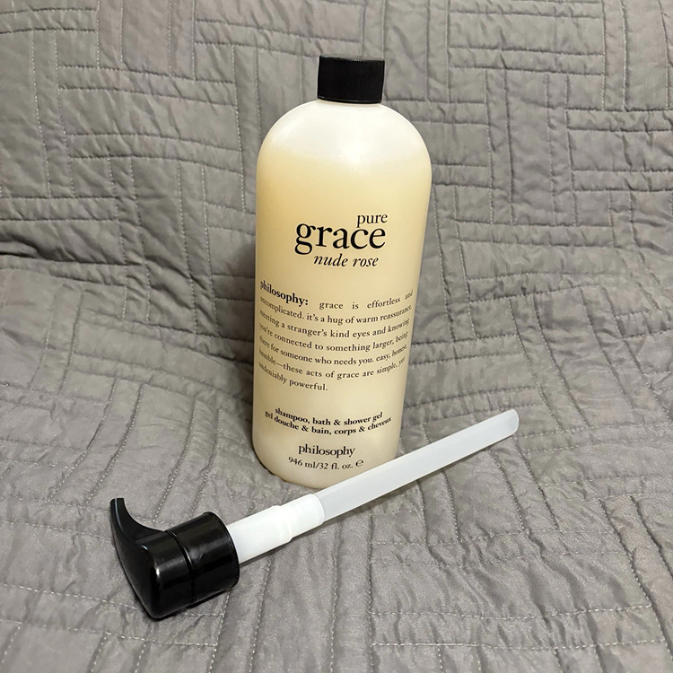 PHILOSOPHY PURE GRACE NUDE ROSE BATH/SHOWER GEL 946ML - WITH PUMP