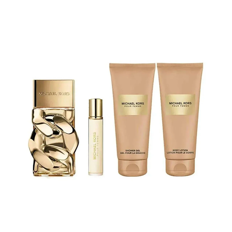 KORS POUR FEMME SET: EDP SPRAY 100ML +  BL 100ML + SG 100ML + EDP 10ML