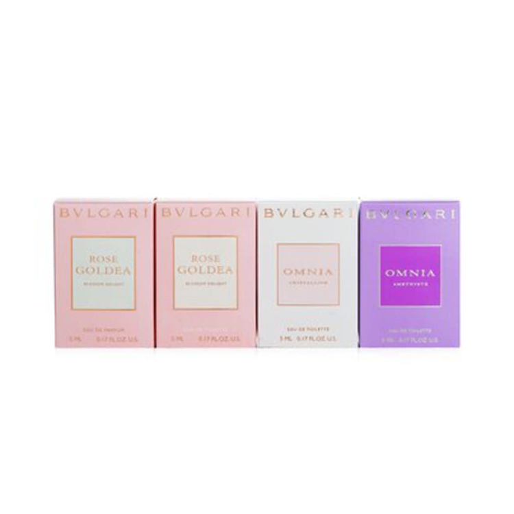 BULGARI MINI SET:4x5ML-OMNIA CRYSTALINE EDT,OMNIA  AMETHYSTE EDT,ROSE GOLDEA BLOSSOM DELIGHT EDT&EDP
