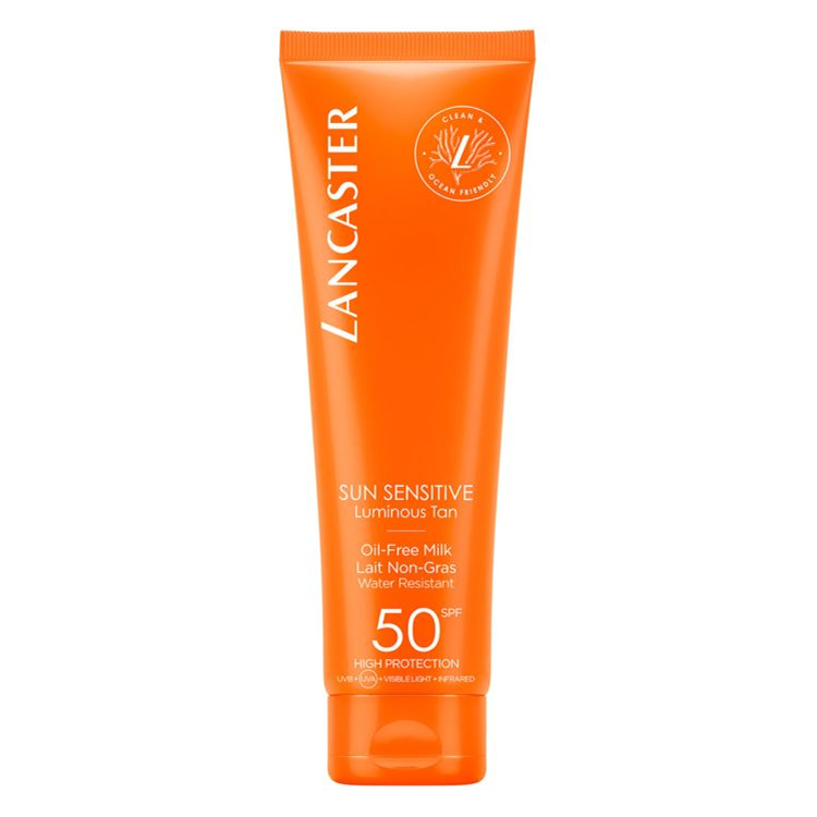 LANCASTER SUN SENSITIVE OIL FREE BODY MILK SPF50 150ML