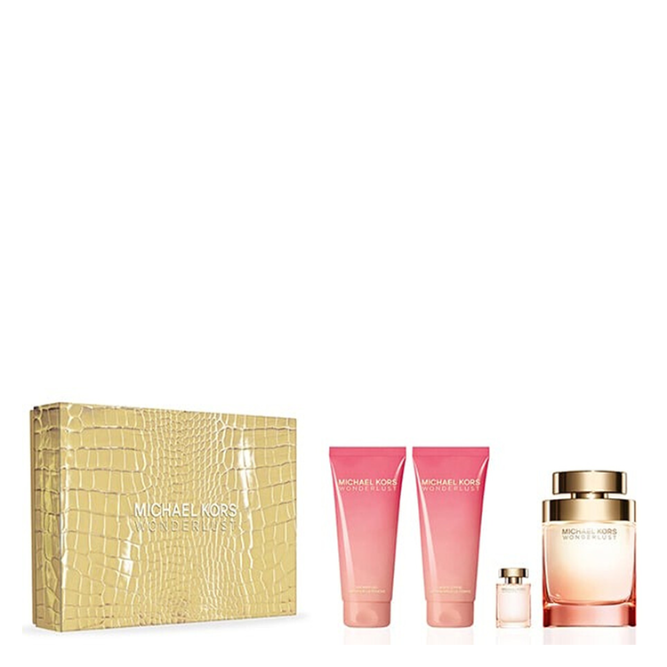 KORS WONDERLUST SET: EDP SPRAY 100ML +  BL 100ML + SG 100ML + EDP 4ML