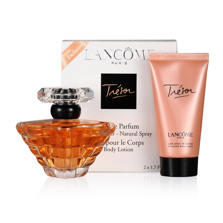 TRESOR MIDNIGHT ROSE EDP SPRAY 50ML & BODY LOTION 50ML