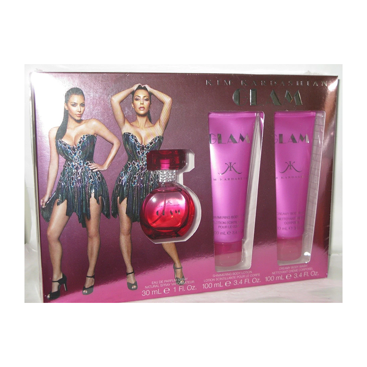 GLAM SET 30ML EDP SPRAY, BODY WASH 100ML & BODY LOTION 100ML