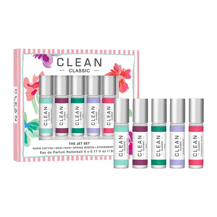 CLEAN SET: WARM COTTON EDP 5ML + SKIN EDP 5ML + RAIN EDP 5ML + SPRING BREEZE EDP 5ML + STRAWBERRY FIELDS EDP 5ML