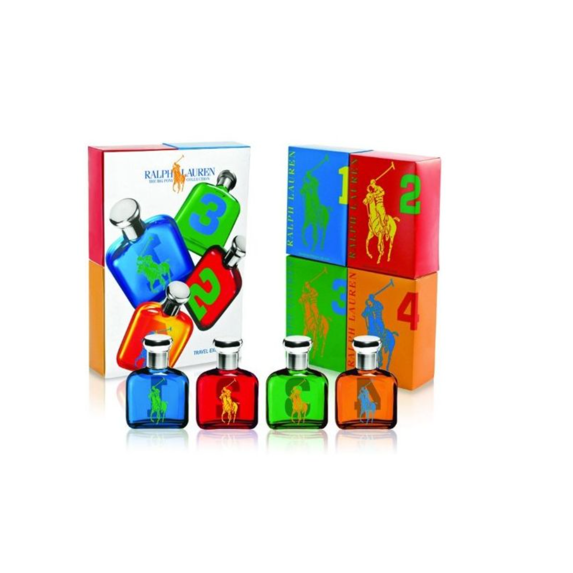 BIG PONY 4x 15ML RED, BLUE, GREEN & ORANGE