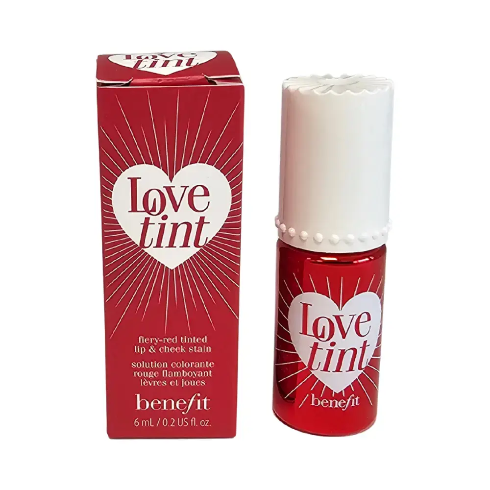 BENEFIT LOVE TINT LIP & CHEEK STAIN #FIERY-RED TINTED 6ML