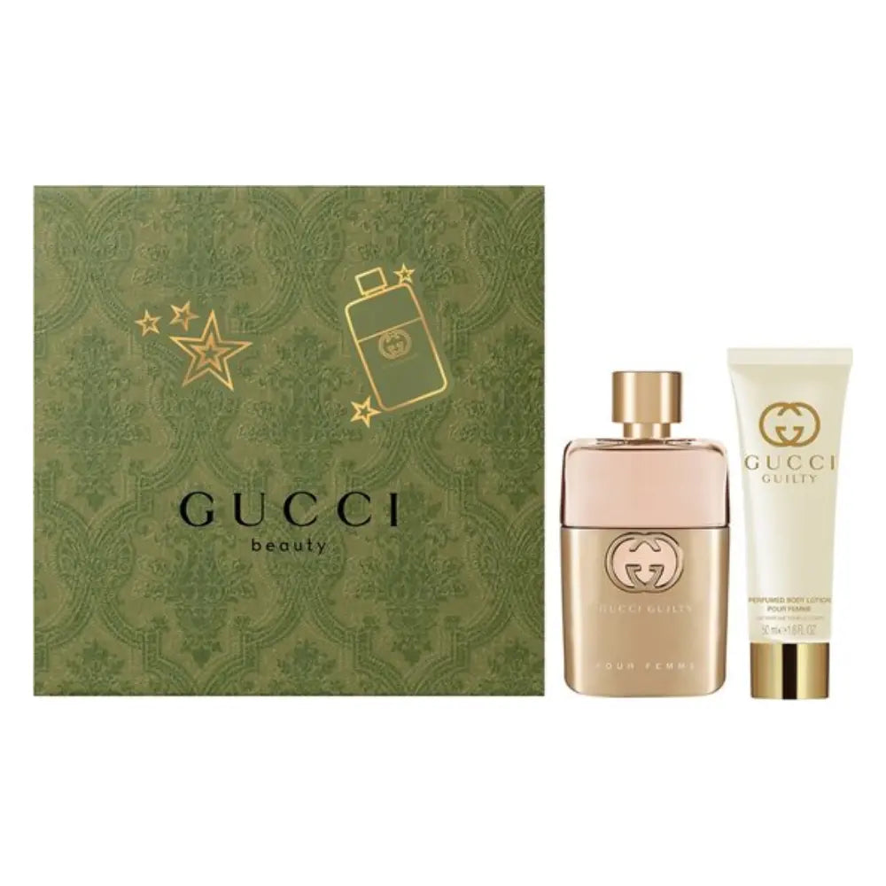 GUCCI GUILTY WOMAN SET: EDP SPRAY 50ML + BODY  LOTION 50ML