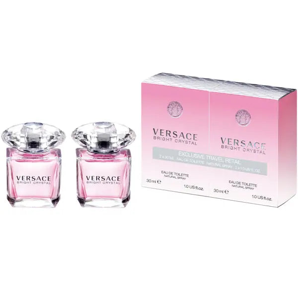 VERSACE BRIGHT CRYSTAL DUO EDT SPRAY 30ML x 2