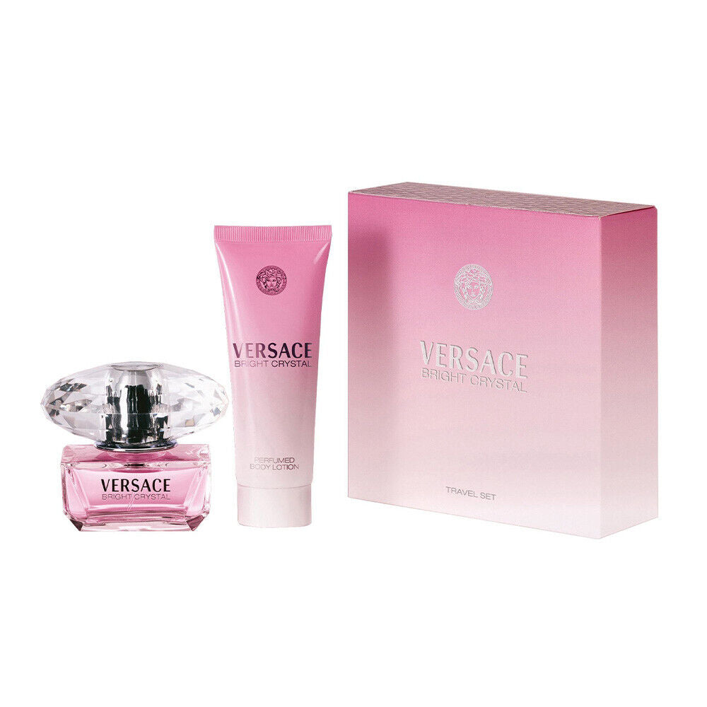 VERSACE BRIGHT CRYSTAL SET: EDT SPRAY 50ML + BL 100ML