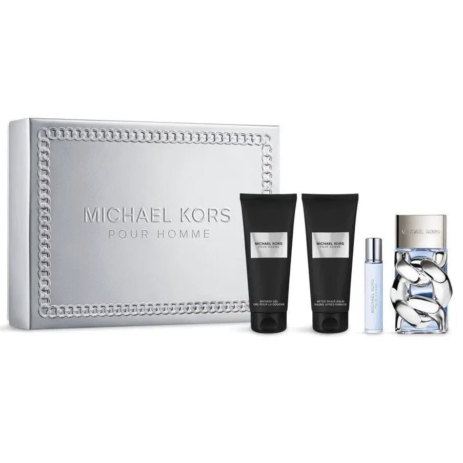 KORS POUR HOMME SET: EDP SPRAY 100ML +  BL 100ML + SG 100ML + EDP 10ML