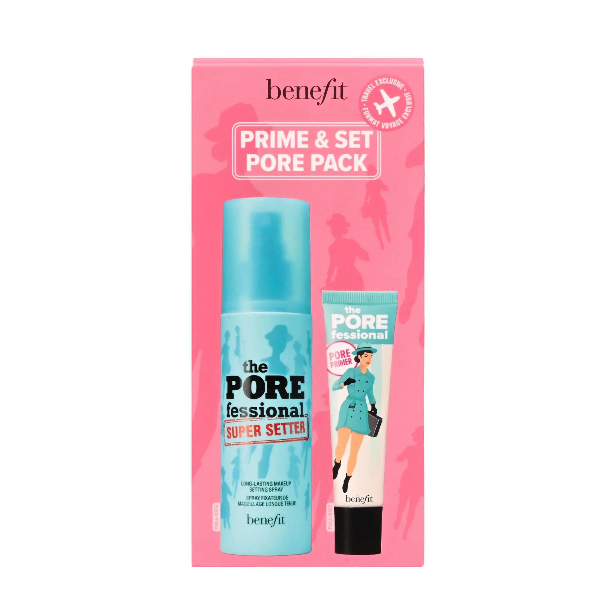BENEFIT THE POREFESSIONAL PRIMER SET  PRIMER 22ML+ SUPER SETTER 120ML