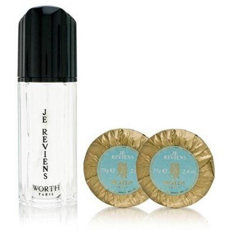 JE REVIENS EDT SPRAY 50ML & 2 X PERFUMED SOAP 75G EACH