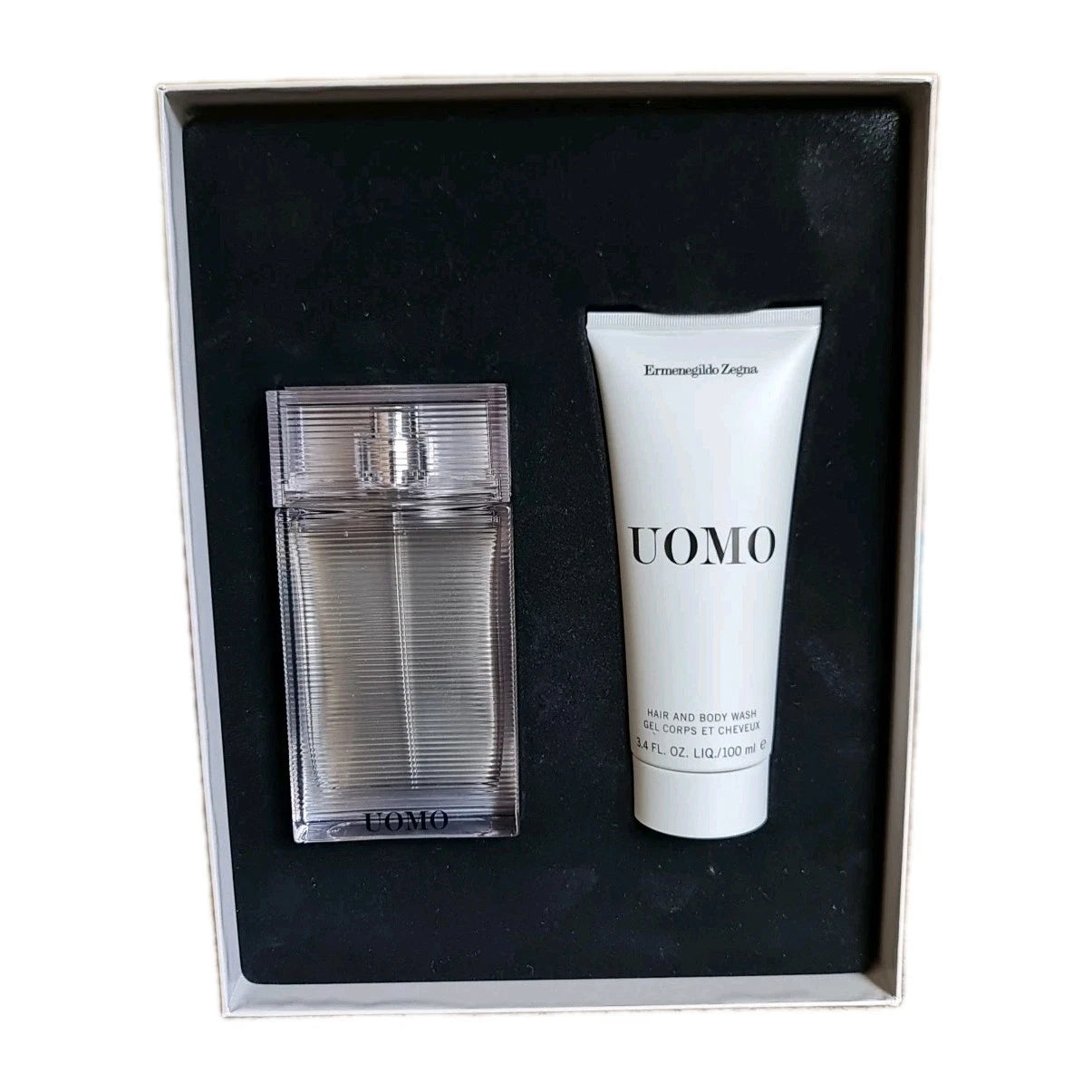 UOMO EDT SPRAY 50ML & HAIR & BODY WASH 100ML