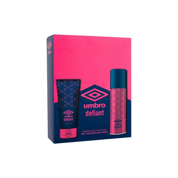 UMBRO DEFIANT BODY SPRAY 150ML AND BODY WASH 150ML