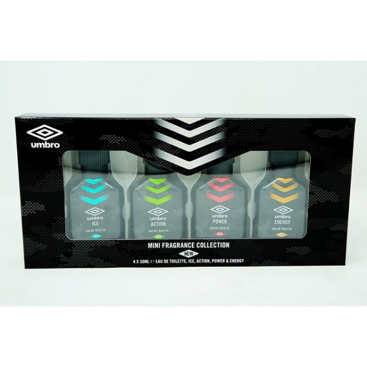 UMBRO EDT 4 x 30ML - ENERGY, POWER, ACTION AND ICE