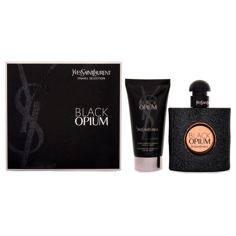 YSL BLACK OPIUM SET: EDP SPRAY 50ML + BL 50ML