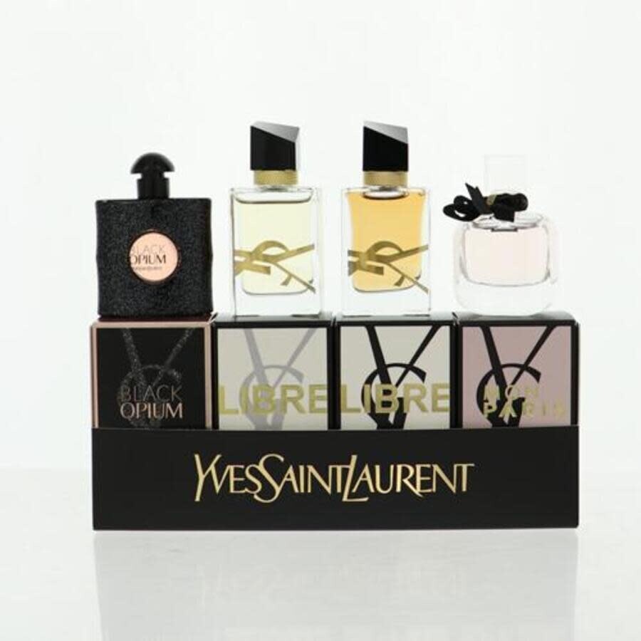 YSL COFFRET SET: BLACK OPIUM EDP 7.5ML + MON PARIS EDP 7.5ML  + LIBRE EDP 7.5ML + LIBRE EDP INTENSE 7.5ML